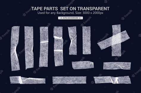 Premium Psd Paper Tape Overlay