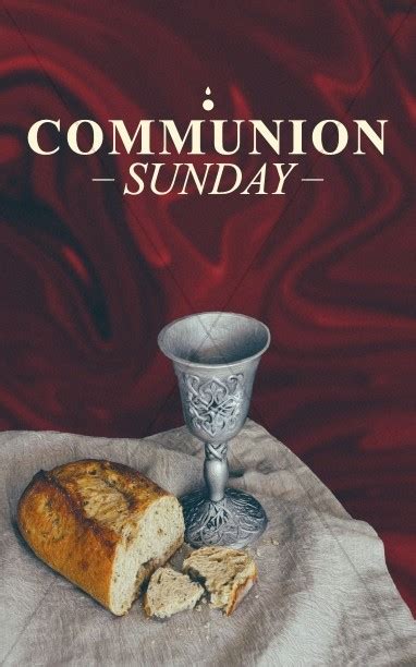 Communion Sunday Service Bulletin Clover Media