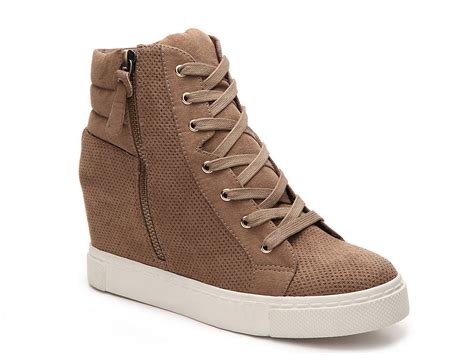 You are definitely at the right place at steve madden! Steve Madden Lynn High-Top Wedge Sneaker Women's Shoes | DSW