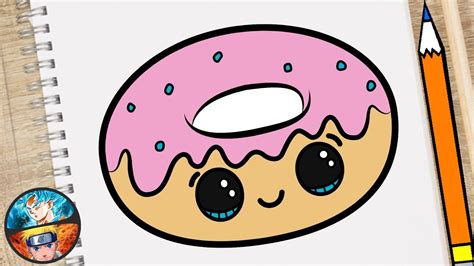 How To Draw A Cute Donut Easy Step By Step Youtube