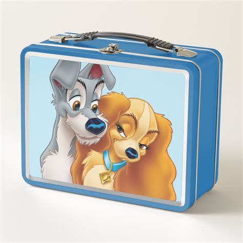 Classic Lady And The Tramp Snuggling His And Hers Metal Lunch Box Zazzle