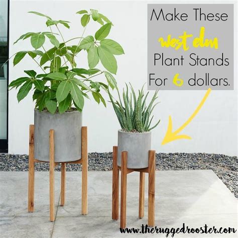 West Elm Inspired Diy Plant Stands Diy Plant Stand