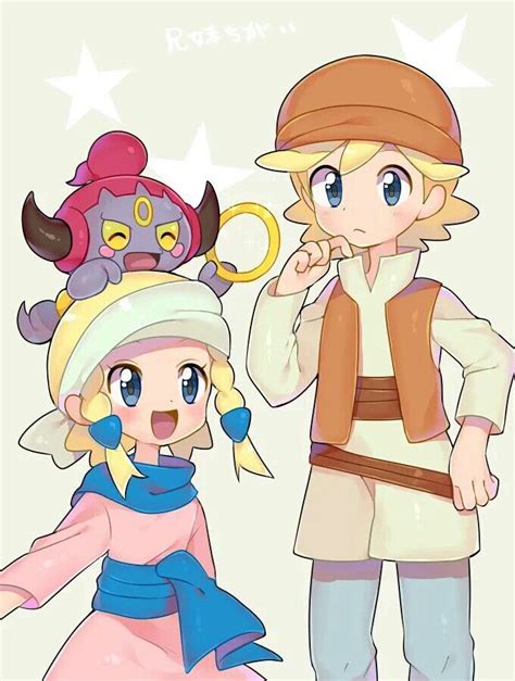 Clemont Bonnie And Hoopa ♡ I Give Good Credit To Whoever Made This
