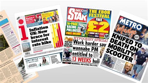 Thursdays National Newspaper Front Pages Uk News Sky News