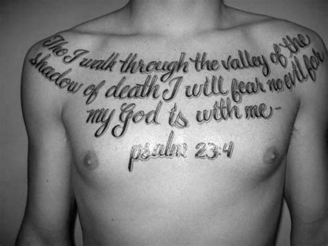 40 Psalm 23 Tattoo Designs For Men 2023 Inspiration Guide
