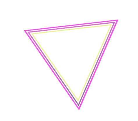 Pink Triangle Aesthetic Art Sticker By Waviibabii