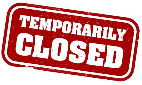 Store Temporarily Closed Stock Vectors Istock