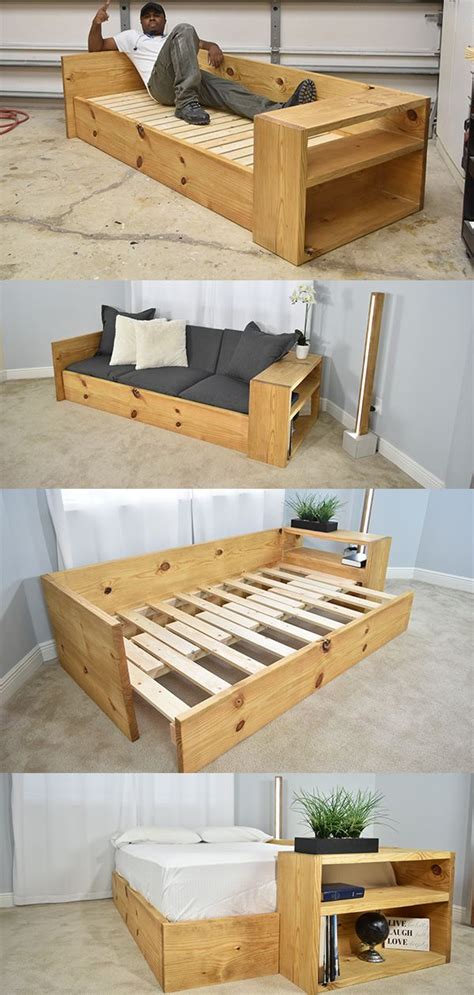 Diy Sofa Bed Turn This Sofa Into A Bed Diy Sofa Bed Diy Sofa Diy