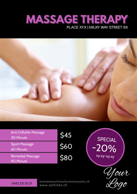 Copy Of Massage Therapy Treatement Therapist Beauty Postermywall