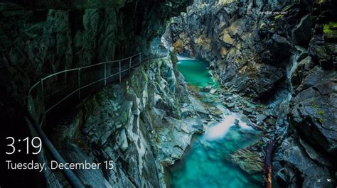 Gorge Walk Unknown Location From Windows 10 Spotlight Lock Screen Saver 12152015 Amazing