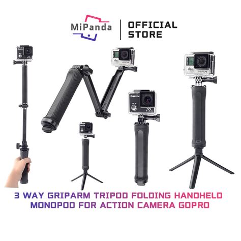 Jual Mipanda 3 Way Grip Arm Tripod For Gopro Hero Xiaomi Yi Brica B