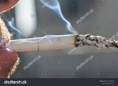 Cigarette Ember End Flying Smoke Stock Photo 2145338799 Shutterstock