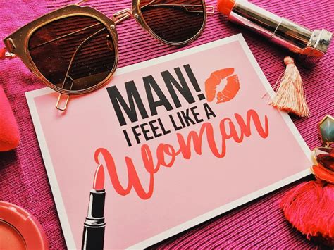 Man I Feel Like A Woman Postcard Lyric Shania Twain A6 Print Etsy