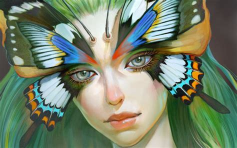 Fantasy Butterfly Woman By Xiuyuan Zhang