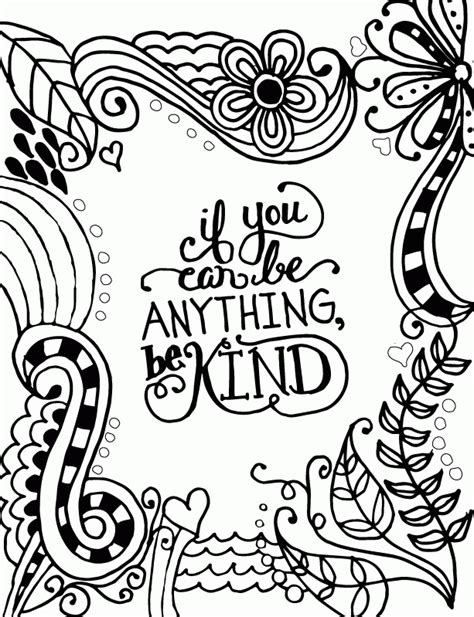 Kindness Coloring Pages Coloring Home