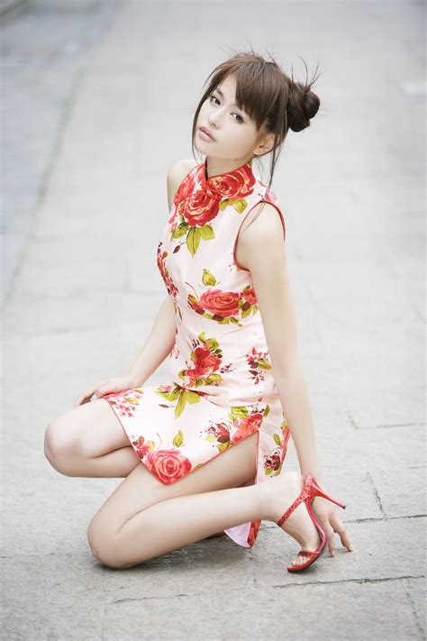Cheongsam Chinese Gown Chinese Gown Japanese Model Style Glam