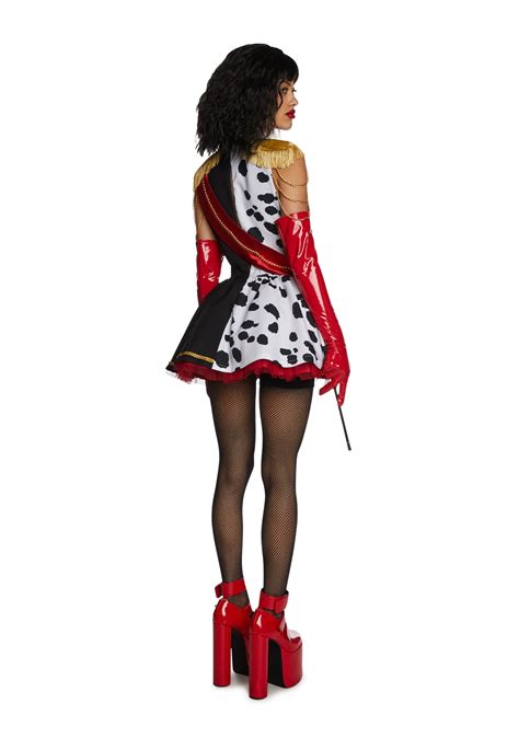 Cruella Deville Adult Halloween Costume Set Dolls Kill