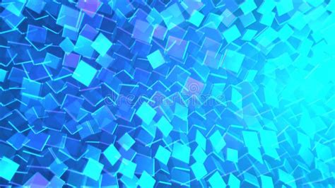 Abstract Animation From Colorful Background Of Rotating Cubes