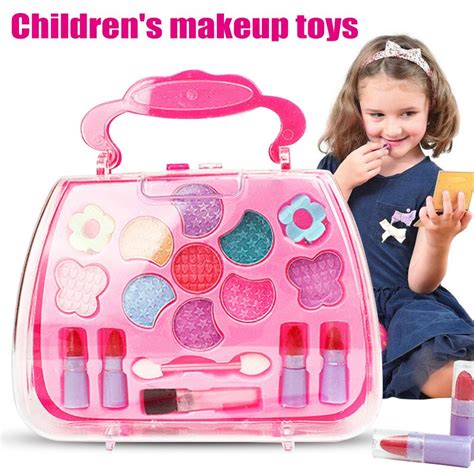 Princess Toys Girl Makeup Tools Set Suitcase Cosmetic Pretend Play Kit