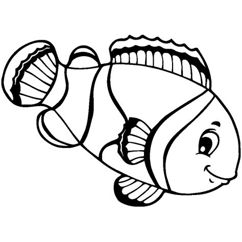 Gambar Untuk Mewarnai Ikan Mewarnai Nemo Peces Kartun Diwarnai Paud