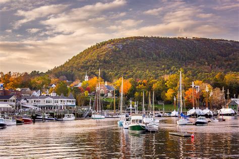 Camden Harbor In The Fall Coast Of Maine Photography By Benjamin