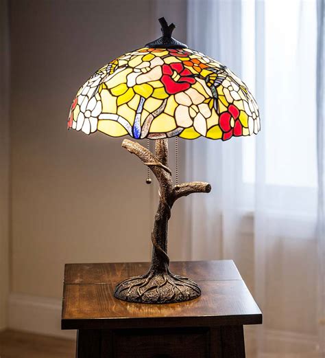 Hummingbird Tiffany Stained Glass Table Lamp Lamps And Lighting