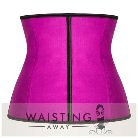 Buy A High Quality Pink 9 Steel Bone Latex Waist Trainer Corset For