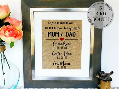 Mom and dad pillow mom dad anniversary gift love quote throw. Gifts for Mom and Dad Gift for Parents Mom and Dad Gift ...