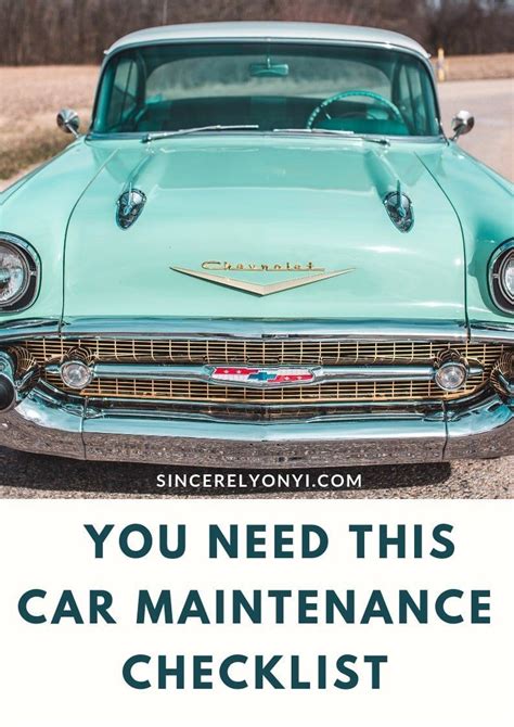 You Need This Car Maintenance Checklist Car Maintenance Maintenance