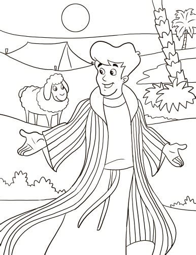 Joseph vocabulary worksheets for kids jigsaw word match worksheets. Joseph Coat Of Many Colors Coloring Page Coloring Pages
