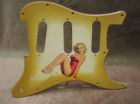 Fender Stratocaster Pickguard Custom Shop S Pinup Girl Reverb Uk
