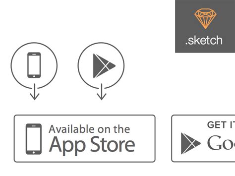 From wikimedia commons, the free media repository. Apple App Store and Google Play Store Icons Sketch freebie ...