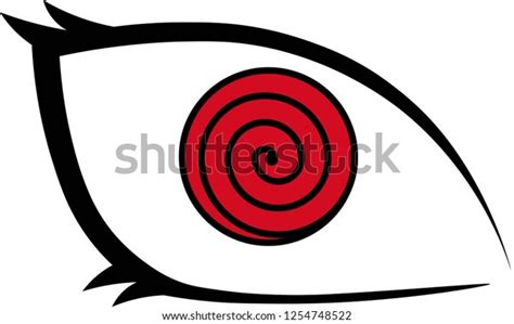 Two Phases Rinnegan Eye Otsutsuki Clan Stock Vector Royalty Free