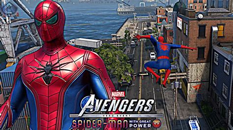 Marvels Avengers Game New Spider Man Dlc Free Roam Gameplay