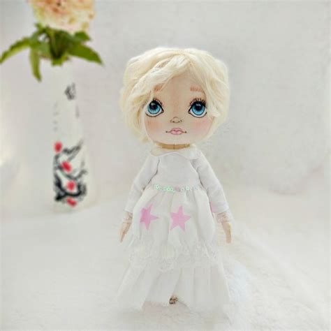 Doll Handmade Hristmas Angel Art Doll Tilda Doll Tissue Doll Etsy