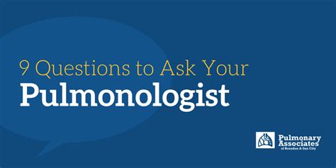 9 Questions To Ask Your Pulmonologist Before Your First Appointment