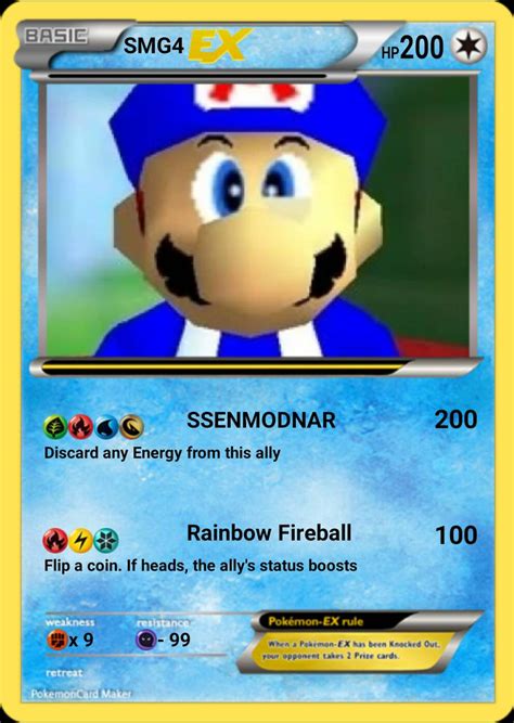 First you need real foil pokemon cards. SMG4 EX Fake Pokemon Card by SSBrandon on DeviantArt