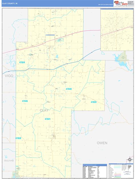 Clay County Map