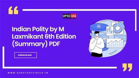 Indian Polity By M Laxmikant Th Edition Summary Pdf Upsc Ias
