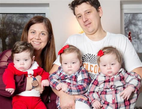 the mum becomes uk s first woman to give birth triplets from two diferent wombs to be a one in a mil