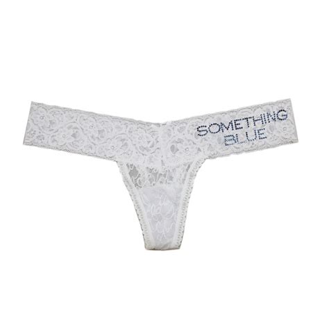 Something Blue Darling Lace Thong Classy Bride