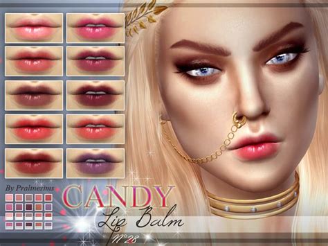 The Sims Resource Candy Lip Balm N28 By Pralinesims • Sims 4