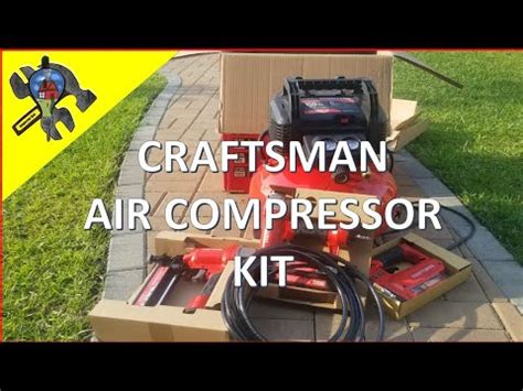 Vertical stationary models have a compact footprint for saving space in a cramped garage or workshop. Craftsman 3 in 1 Air Compressor Kit - Review, unboxing ...