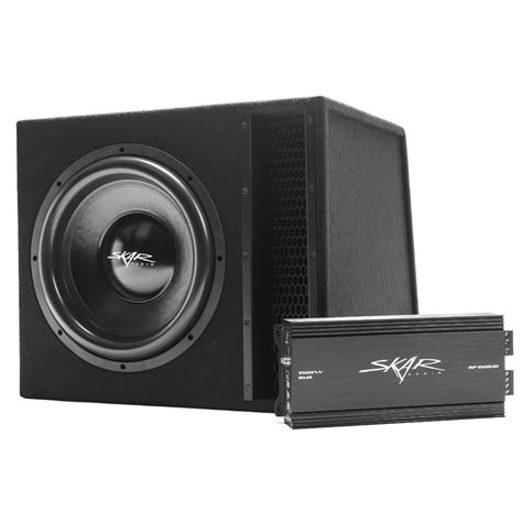 Skar Audio Single 15 2500 Watt Loaded Subwoofer Box And Amplifier