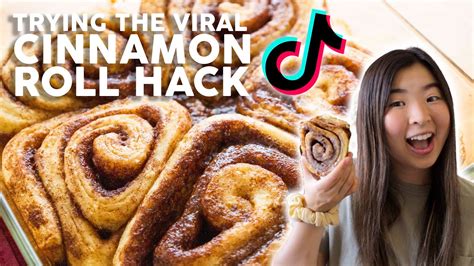 Testing The Viral Tiktok Cinnamon Roll Hack With Heavy Cream Butter Sugar And Cinnamon Youtube
