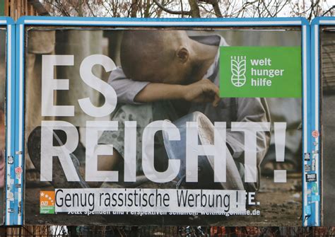 In 1950, its mandate was broadened to address. (B) Adbusting zu humanitärer Spendenwerbung - Es reicht ...