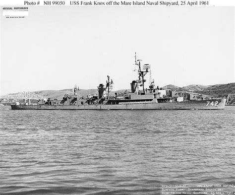 Naval Warfare Uss Frank Knox Dd 742 Ddr 742 Dd 742