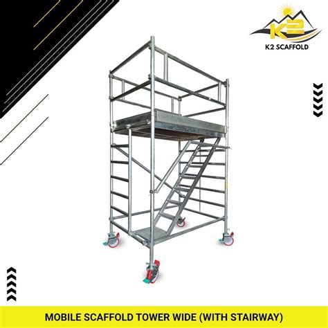 Aluminium Scaffold Tower With Stairway Rental Manufacturer At Best