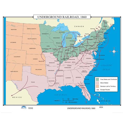 Underground Railroad 1860 Map Shop Us And World History Maps