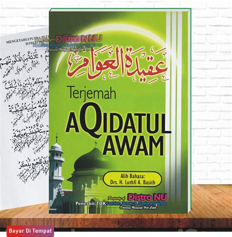Terjemah Kitab Aqidatul Awam 3 Bahasa Arab Indo Jawa Pegon Hijau